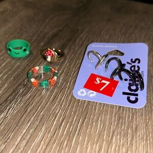 Claire's Ring and Earring Collection